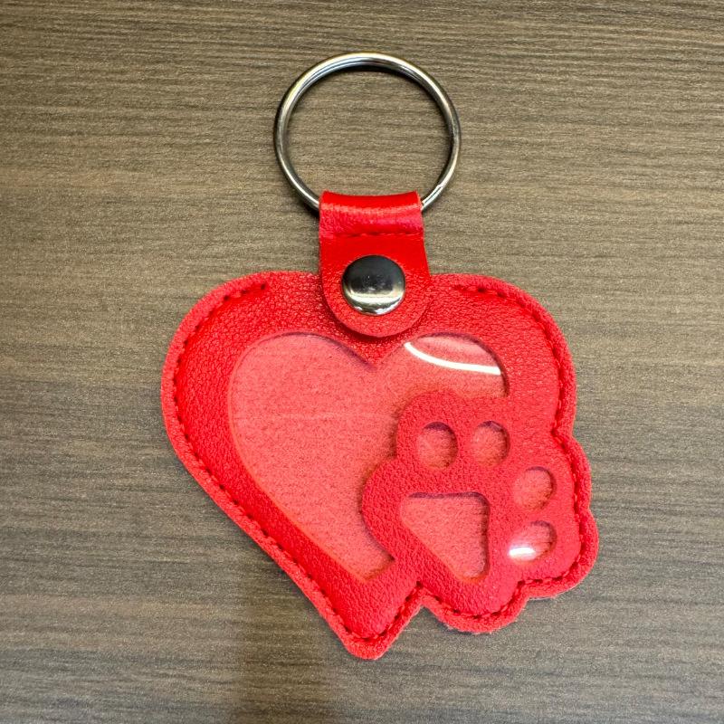 

Pet Hair Keepsake Keychain Leather Memorial Locket For Storing Dog Cat Fur, Cute Pet Loss Gift, Remembrance Key Ring Bag Charm