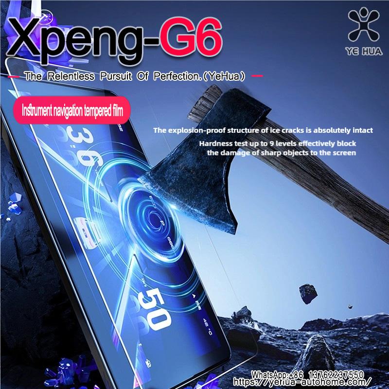 For XPeng G6 2022-2025 Tempered Glass LCD Screen Protective Film Sticker Dashboard Guard Car Navigtion Infotainment