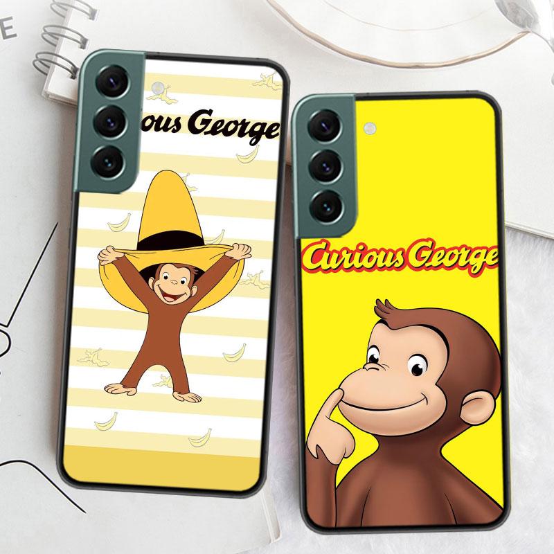 Curious G-Georgeser-m-Monkeis Phone Case For Samsung Galaxy S22 S25 Ultra S21 S10 Plus S26 Edge S20 S23 S24 FE Cover Silicon