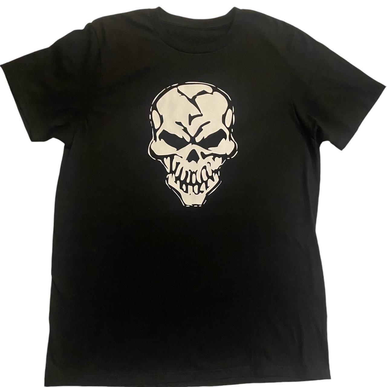 

Retro Skull Large Pattern ShortSleeved TShirt Loose Large Size Streetwear Dark Punk Y2k Harajuku S