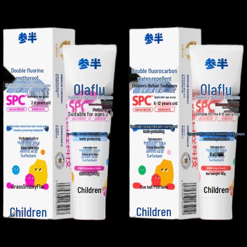 Canban Kids Olafluor Peach Toothpaste (6-12 Years)