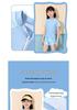 Girls' Summer Two-Piece Swimwear with Sun Protection for Middle and Big Kids