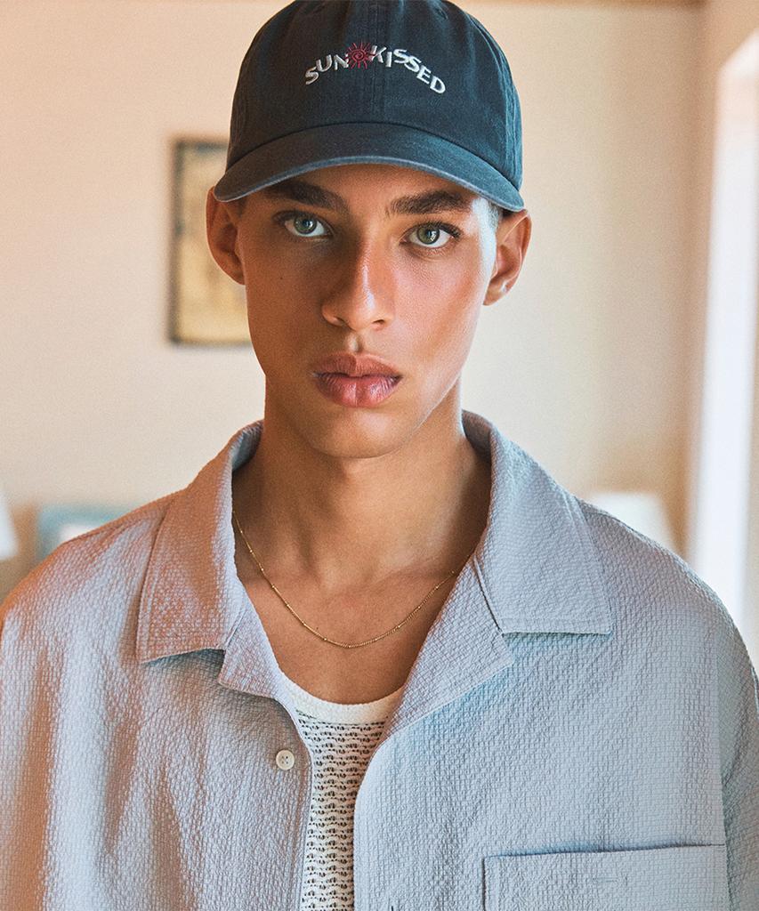 Nyuballanseu Nbgdgca013 / Sun-Kissed Dyed Ball Cap (Charcoal)
