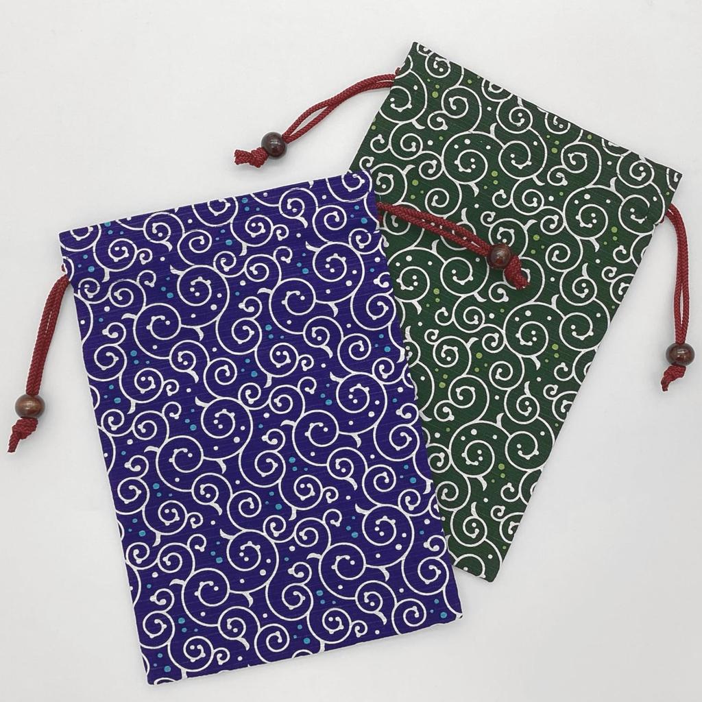 Kyosuke Goshuincho stamp approximately x 18 polka dot arabesque navy traditional Japanese large size Japanese-made (temple/shrine book)