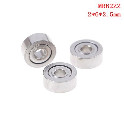 10ks MR62ZZ (2x6x2,5mm) kovová stíněná přesná kuličková ložiska miniaturní ložiska
