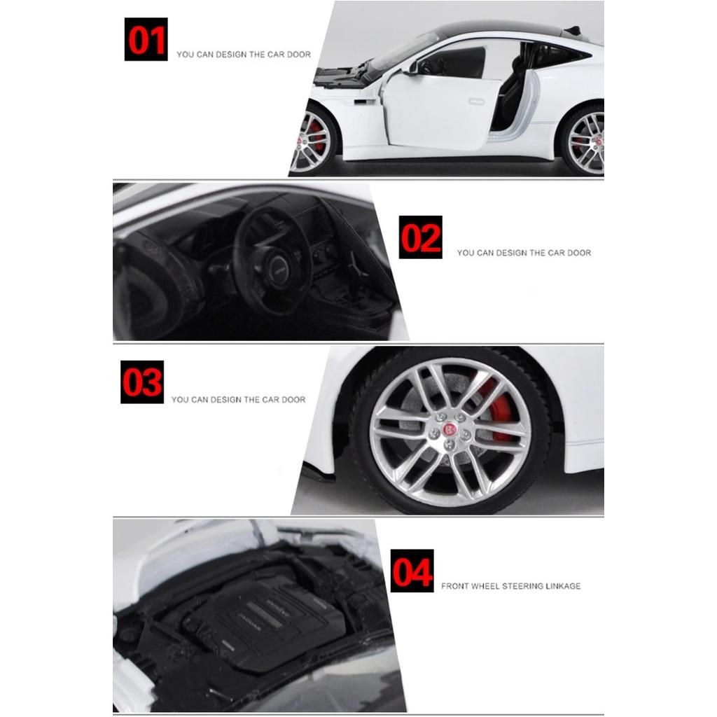 WELLY 1/24 JAGUAR F-Type Coupe Alloy Car Diecasts & Toy Vehicles Car Model Miniature Scale Model Car Toy for Children