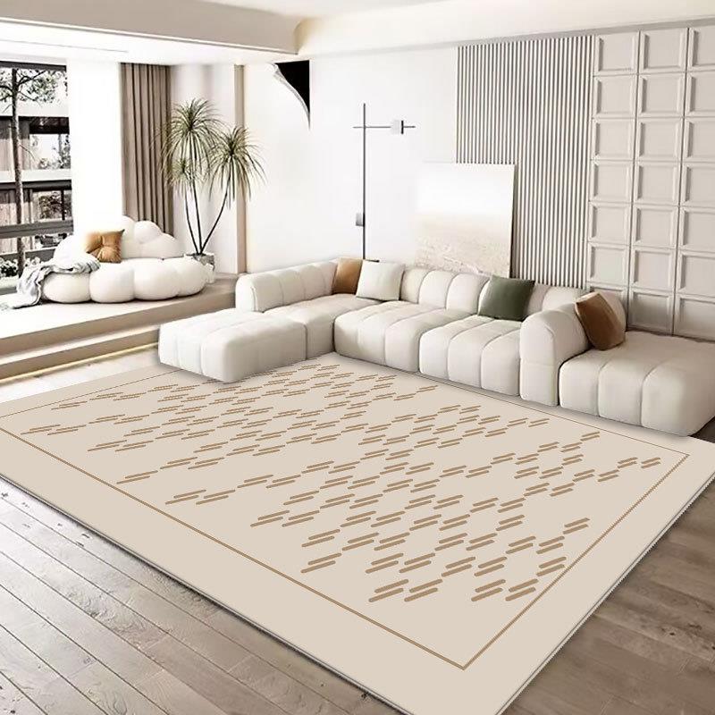 Cream Style Carpets for Living Room Large Area Bedroom Decor Simple Carpet Thickend Plush Lounge Floor Mat Fluffy Soft Study Rug