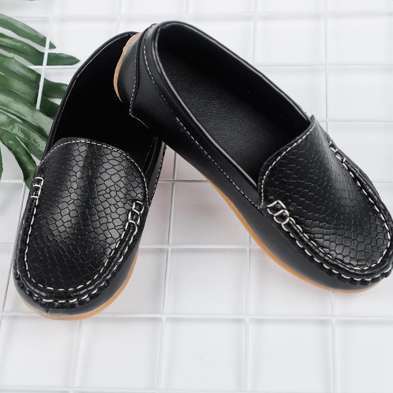Boys' Summer Leather Loafers - New Casual Kids' Shoes 