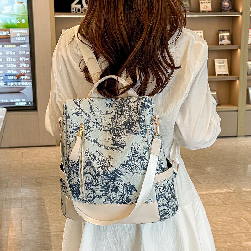 Printed Backpack Women's Large Capacity Backpack