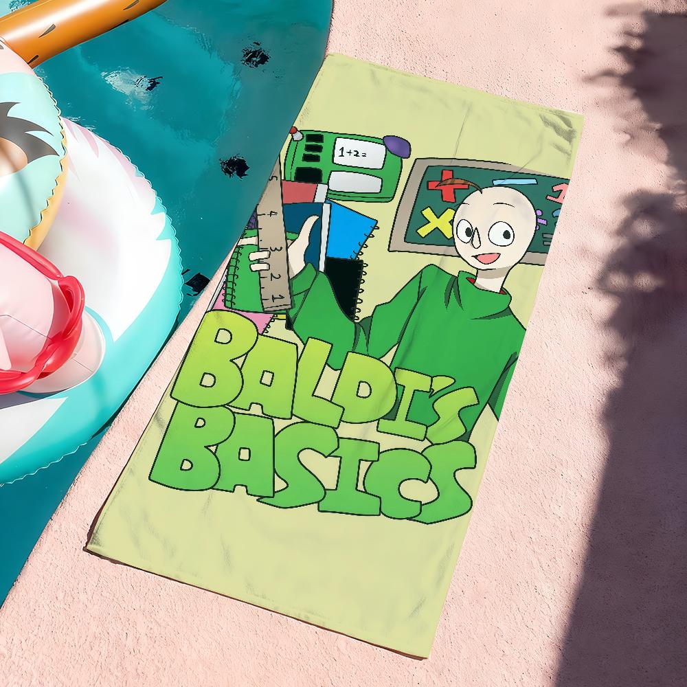 Game B-Baldi funny meme Towel Drying Bath Towel Applicable To Light Swimming Camping Yoga Beach Out