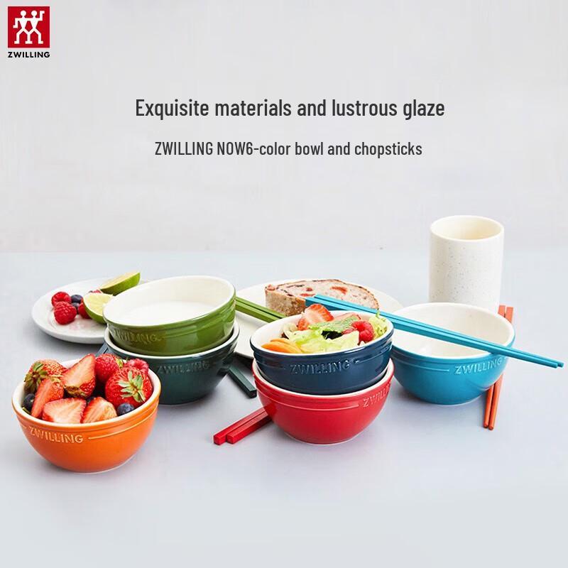 ZWILLING NOW Series Rainbow Bowls & Chopsticks Set