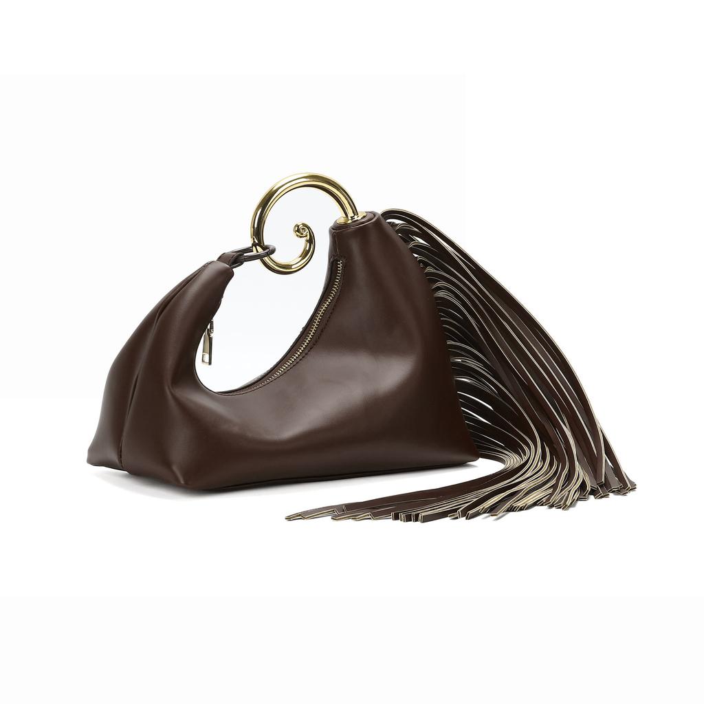2026 Spring And Summer New Vintage Premium Texture Banquet Bag Fashionable And Elegant Tassel Handbag Cross Border Trend