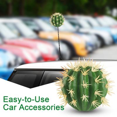 Topper per antenna auto a forma di cactus in schiuma, resistente all'acqua, facile da installare, universale