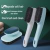 Multi-functional Soft Bristle Shoe & Laundry Brush - Gentle On Clothes, Round Handle Shoe Cleaning Tool