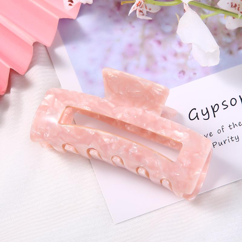 Yuanbao Cloud Pattern Hair Claw Clip – European & American Style Acetate Hair Accessory
