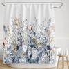 Watercolor Floral Shower Curtain: Elegant, Nature-Inspired Bathroom Decor for Fresh, Romantic Ambiance and Soft Charm
