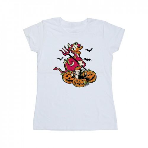 Disney Womens/Ladies Donald Duck Devil Cotton T-Shirt