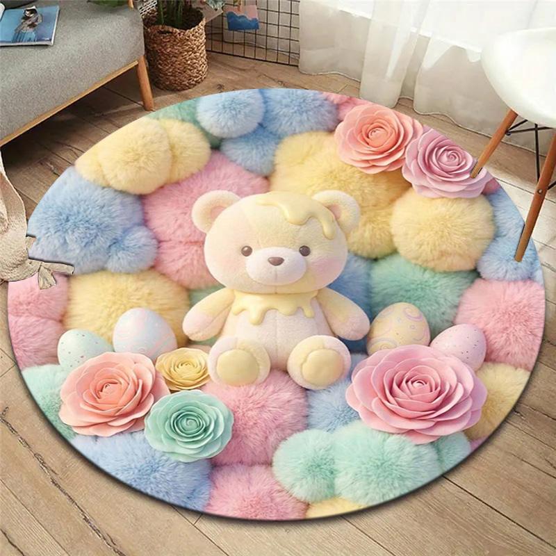 

1Pc Butterbear Print Flannel Blanket, High quality Comfortable for All Seasons, Home Decor, Warmth and Comfort, Perfect for Christmas Gifts 80cmx80cm