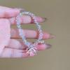 Glass Crystal Bow Pendant Bracelet Light Luxury Niche Design High Sense Fashion Temperament Versatile Exquisite Jewelry