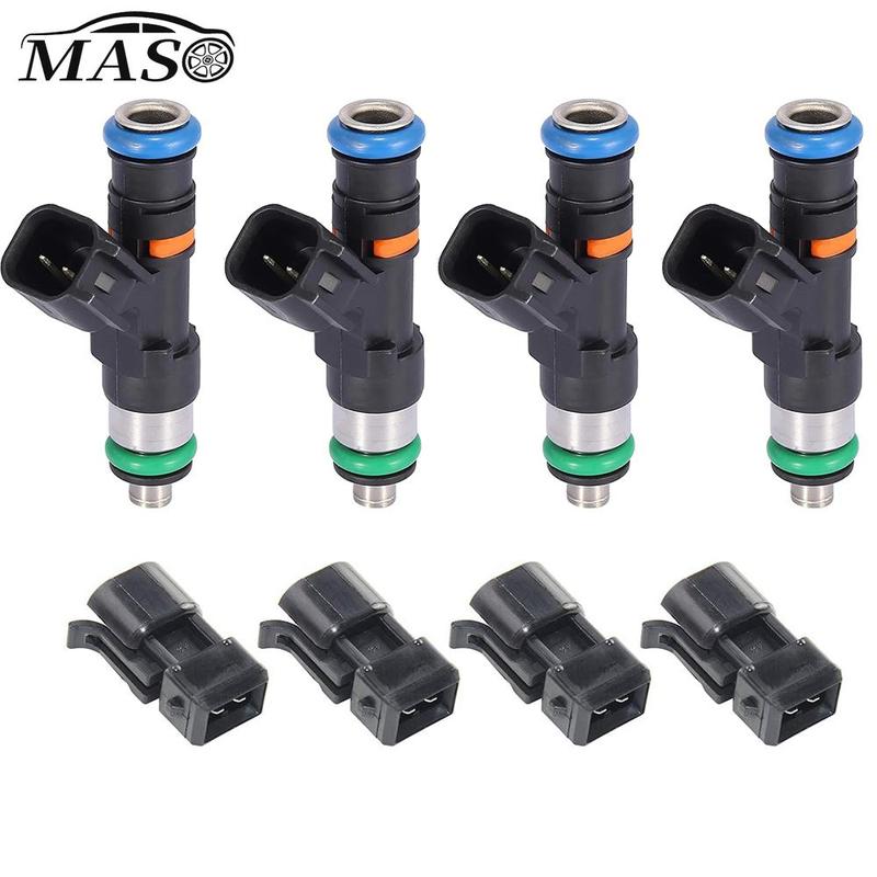 

4pcs Car Fuel Injectors fit for 1999-2005 A4 Quattro 1.8T 20V 0280158117 550CC 0280158298 52lb Car Parts Auto Adapters