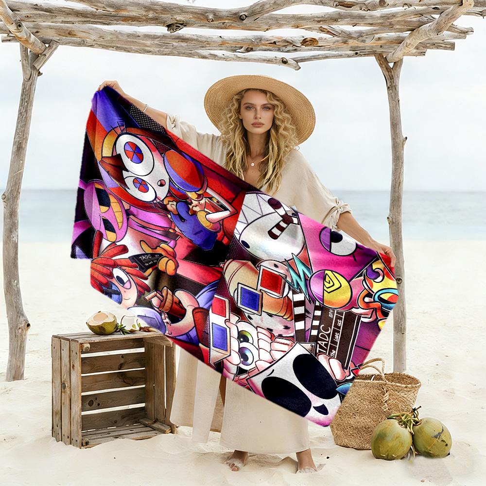 TADC soft beach towel Comfortable Couple beach towel, family beach towel set Vibrant Pattern Gift for Festivals