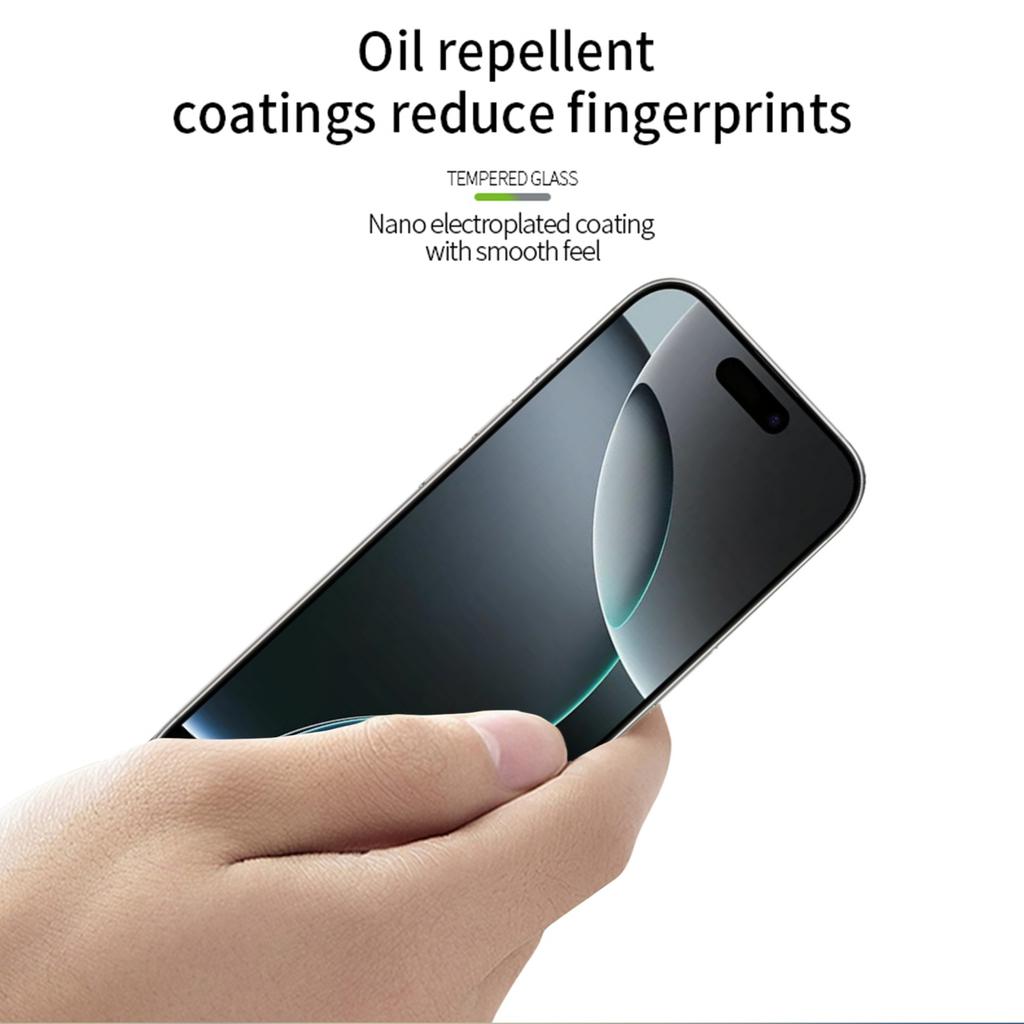 Für iPhone 17 Pro Panzerglasfolie PINWUYO Explosionsgeschützt 9H 3D Vollbildschutz