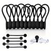 Magnetic Cable Clip - Black Magnetic Silicone Cable Organizer Cable Ties Reusable Cable Ties for Home, Kitchen, Office