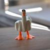 Funny Middle Finger Duck Decoration Resin Craft Desktop Cute Little Duck Figurine Sculpture Statue Ornament Home Office Decor Housewarming Gift