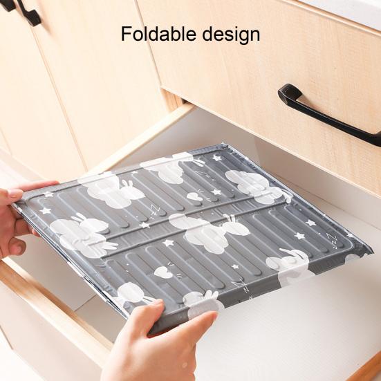 Spritzschutzblech Cartoons Tierdruck Fettbeständig Aluminiumfolie Gasherd Faltbare Folienabdeckung für die Küche