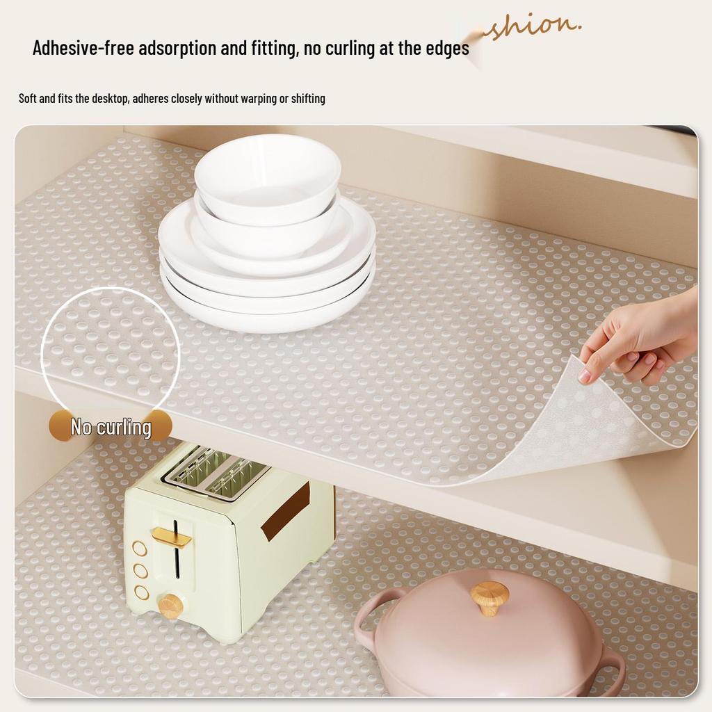 Waterproof Transparent Kitchen & Shoe Cabinet Liner - Oil-Proof & Dirt-Resistant Drawer Mat