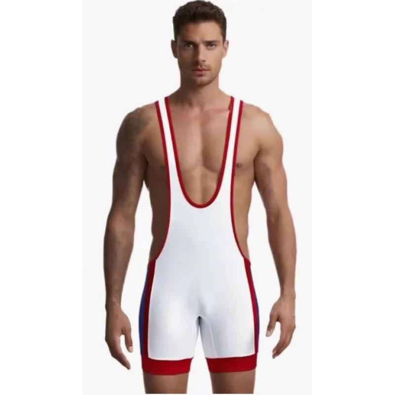 Mens Wrestling Singlet Compression Athletic Bodysuit MMA Boxing Triathlon Powerlifting Gym Fitness