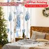 2D Flat Printing  2pcs Birthday Bear Fest Popular Window Curtain Versatile 100% Polyester Curtains Decorations For Home Ldeal for