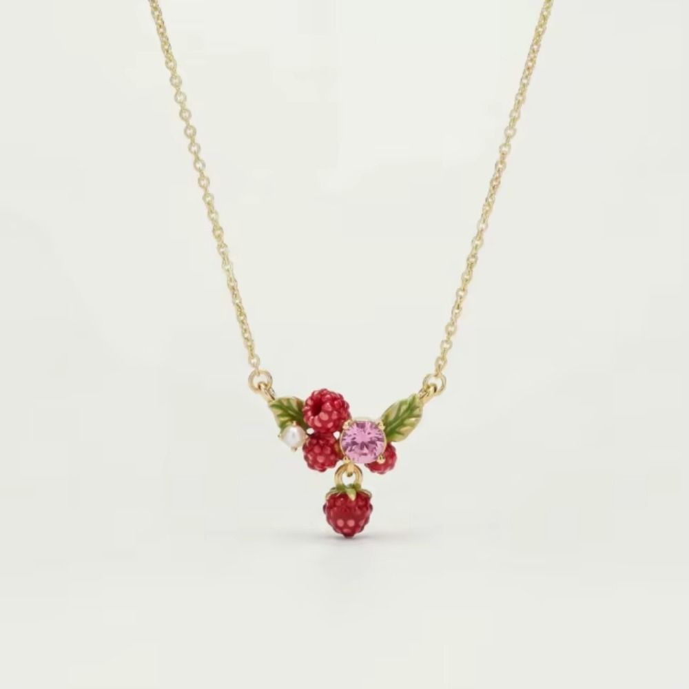 Mulberry Fruit Necklace Lemons Collarbone Chain Fashion Fruits Choker Vacation