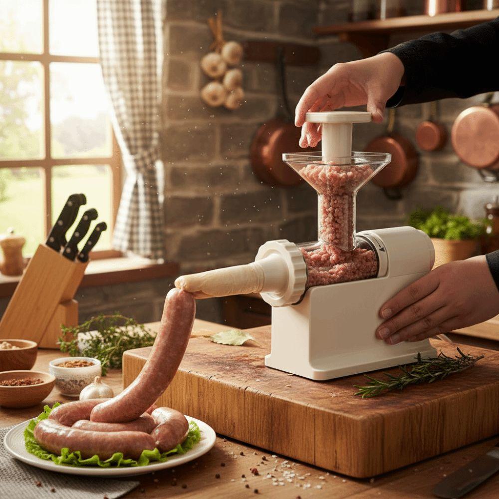 Hochleistungs-Wurstfüllmaschine Großkapazität Fleischwolf Hausgemachte Wurst