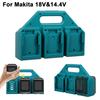6/4 Slot Battery Holder for Makita 18V&14.4V Portable and Rugged Battery Case Compact Organizer for Easy Storage and Transport