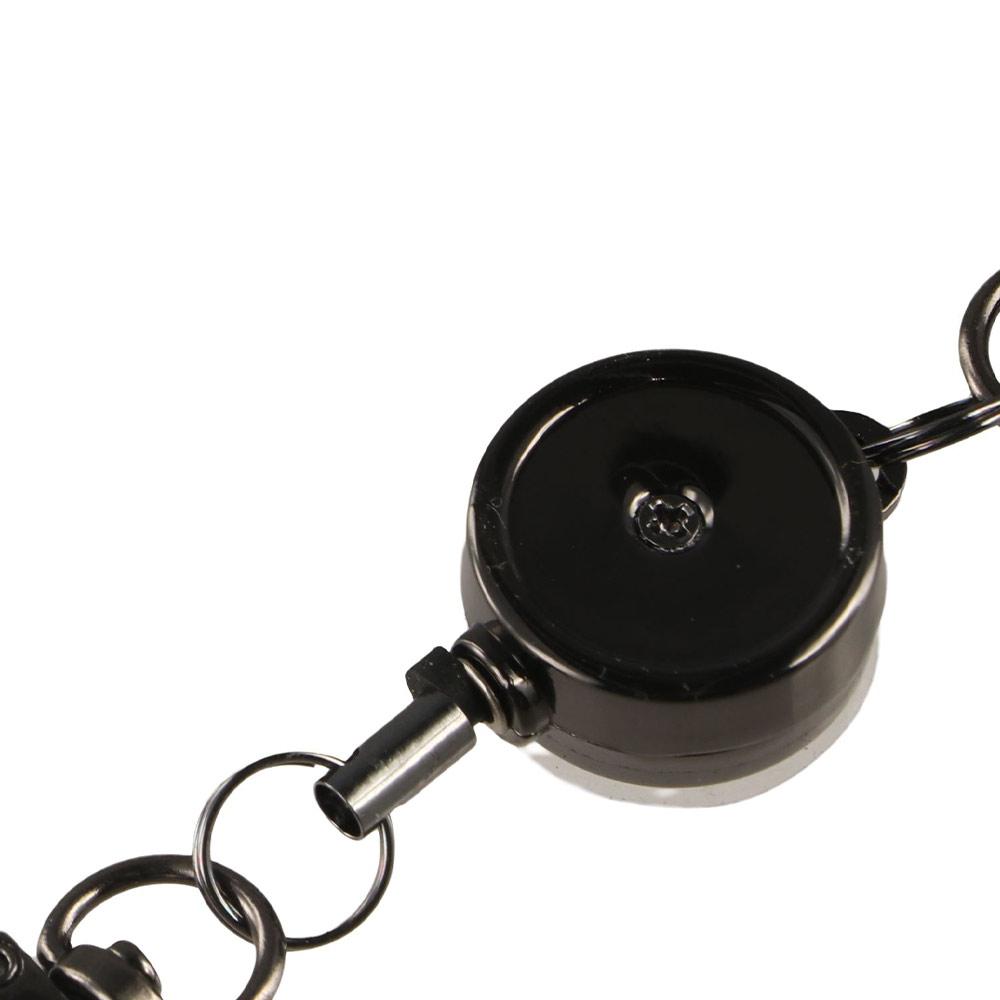 Zinc Zinc Alloy Elastic Keychain Anti-theft Sporty Retractable Key Ring Retractable Key Holder Travel Tool