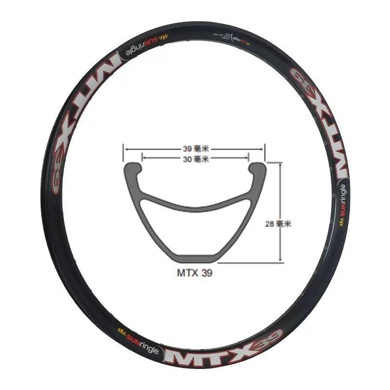 Sun ráfek Mtx33 MTX39 ráfek ráfek s vysokou pevností DH fr am ráfek 32 děr Ráfky 26in 27.5in černý MTB Ráfek pro horské kolo