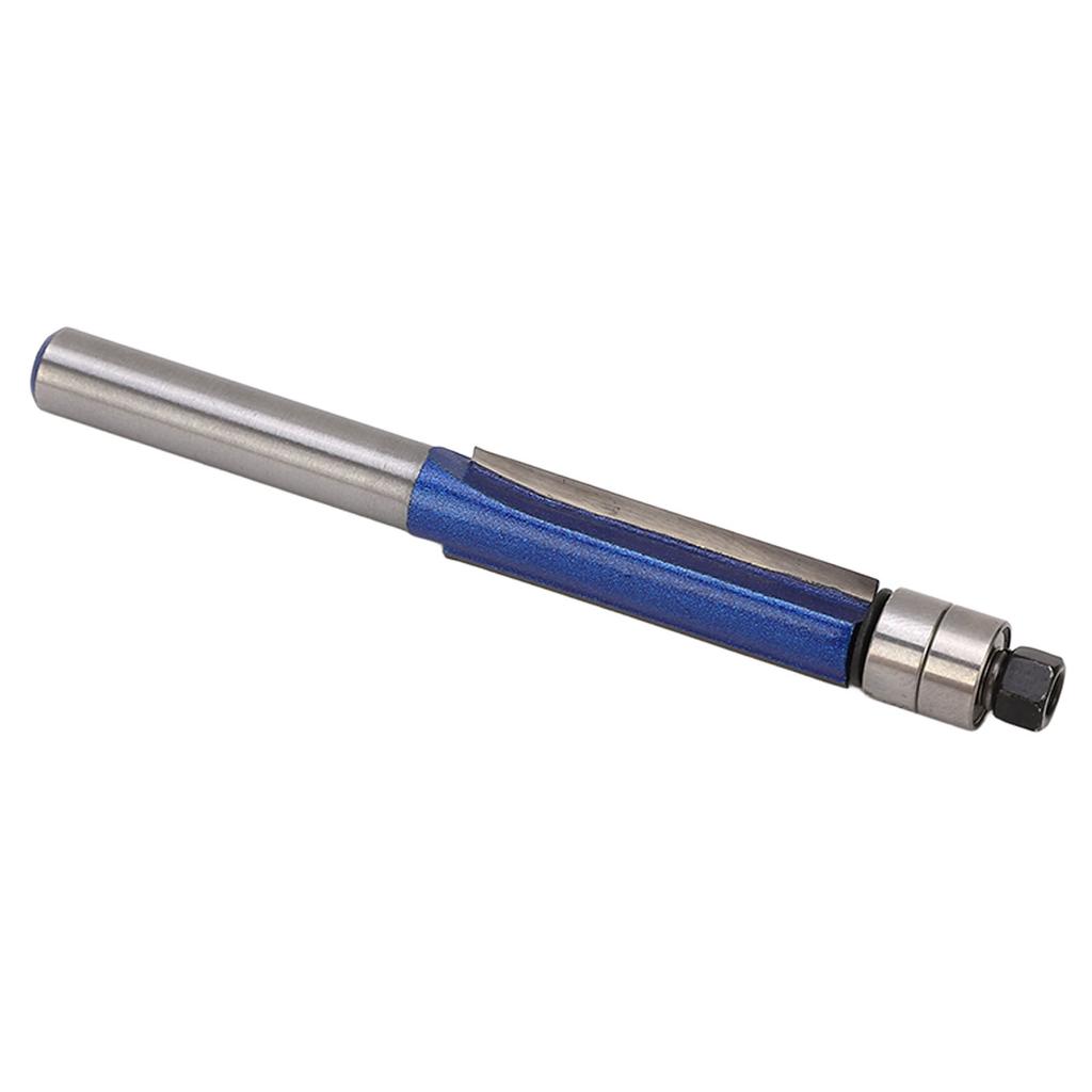 14 Inch Shank Flush Trim Router Bits Cemented Carbide Double Bearings Trimmer for Softwood and