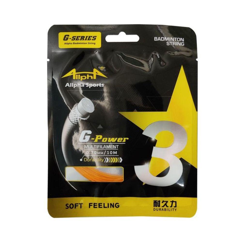 

Високоеластична лінія для бадмінтонної ракетки Стандартна лінія для бадмінтонної струни Струна для бадмінтону Аматор помаранчевий