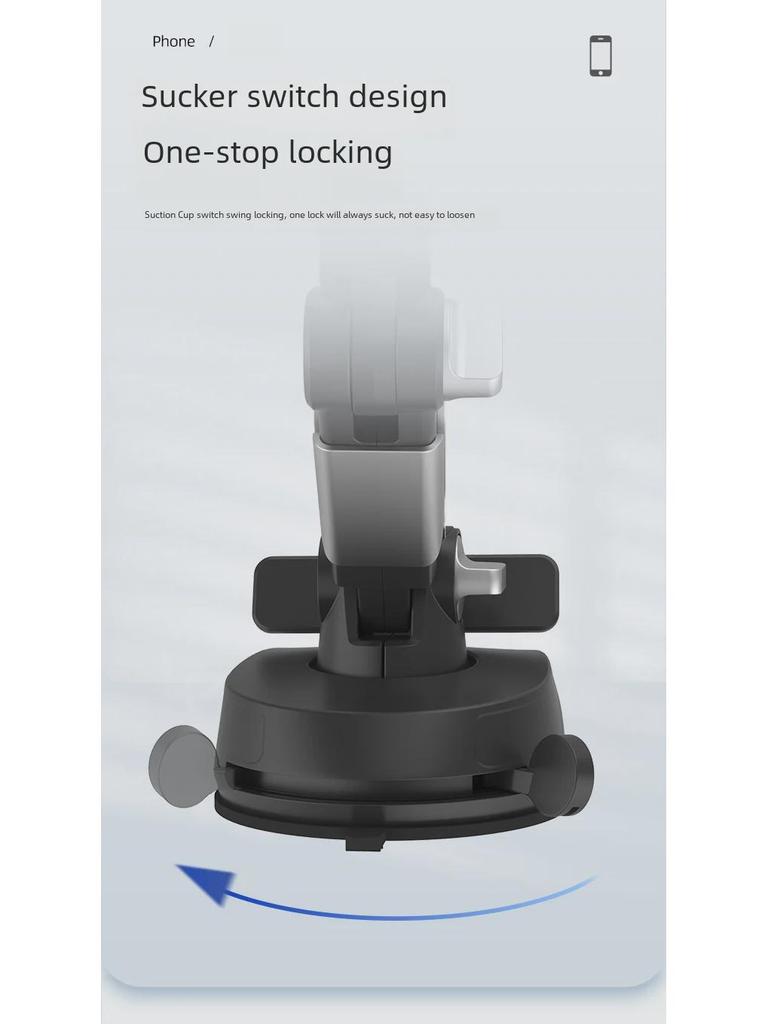 Multifunctional Suction Cup Phone Holder for Trucks with Multi-Angle Adjustment