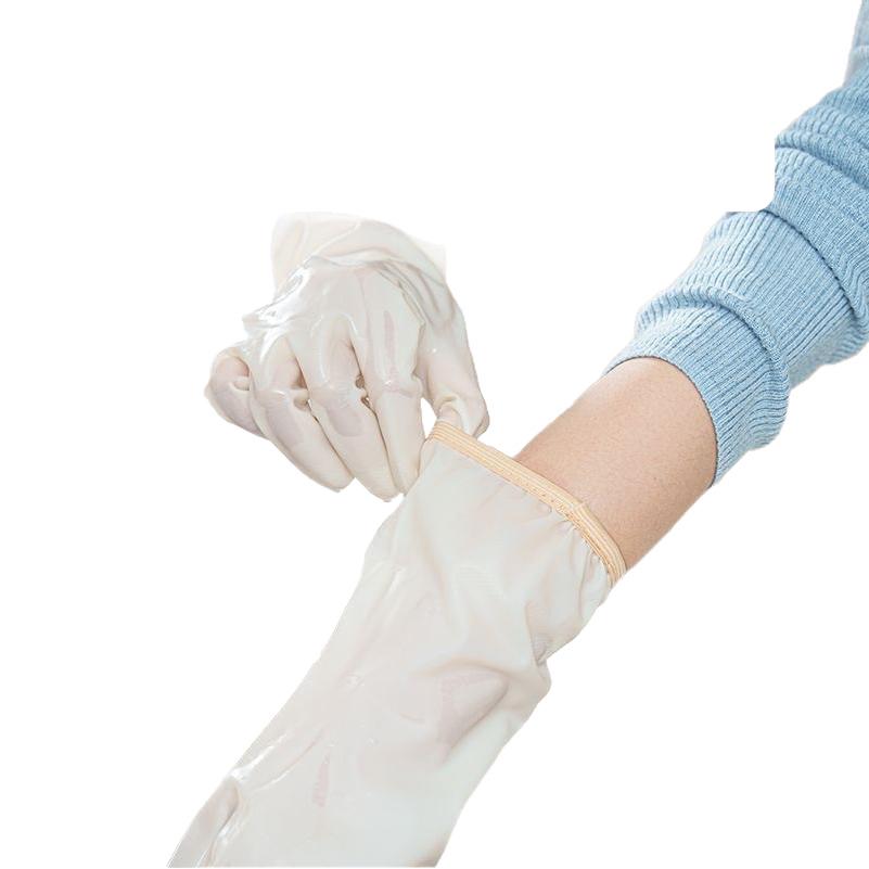 Food-Grade Waterproof Anti-Slip Nitrile Kitchen Gloves for Dishwashing and Cleaning