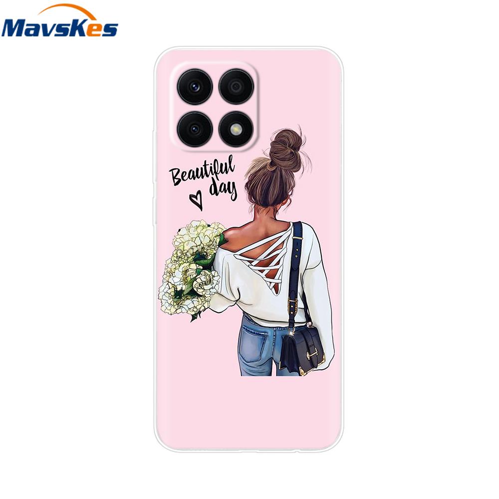 For Honor X8a 2023 Case 4G Funda Clear Soft Silicone TPU Phone Cover Case for Honor X8a Cover HonorX8a X 8a CRT-LX1 Bumper Coque