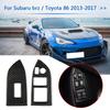 Car Window Lift Switch Button Panel Trim Cover Stickers UV Resistant for Toyota 86 Subaru BRZ 2013-2017 RHD Auto