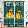 2pcs 2D flat printing Window Curtains Rubber Ducks Pool Summer Polyester Without Electricity Festive Holiday Perfect for Festive