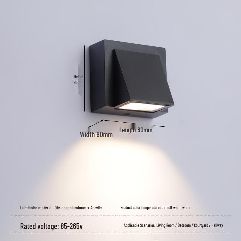Modern LED Waterproof Outdoor Wall Lamp – Creative Design for Corridor