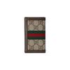 Gucci Canvas And Leather Trim Card Holder With Gold Hardware Men Accessories Beige Dark-Brown 734943-96IWT-8745