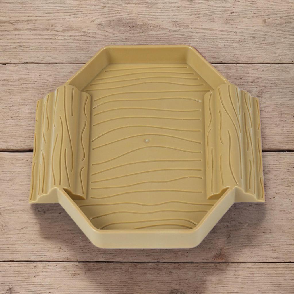 Tortoise Food Dish Small Reptile Bath Dish 2-in-1 Stain-Resistant Turtle Bathing And Feeding Tub For Snake Gecko Tortoise Tank