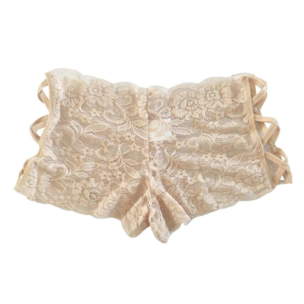 Plus Size Lingerie Sexy Erotic Panties Women Lace Hollow Out Briefs Underwear