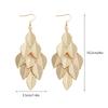 Lightweight Zinc Alloy Dangle Leaf Earrings For Women Elegant Tassels Designs Hypoallergenically Jewelry Accessories