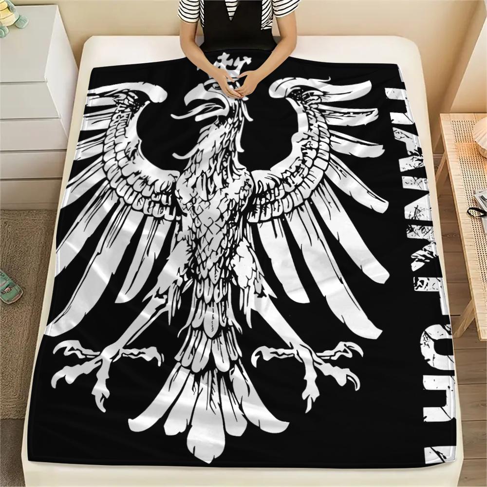 1 STuks Frankfurt Voetbal Print Flanellen Deken, Hoge Kwaliteit Alle Seizoenen, Woondecoratie, Warmte en Comfort, Perfect voor Kerstcadeaus